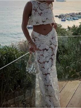 Peppermayo Yellow Fiorella Set Top & Maxi Skirt